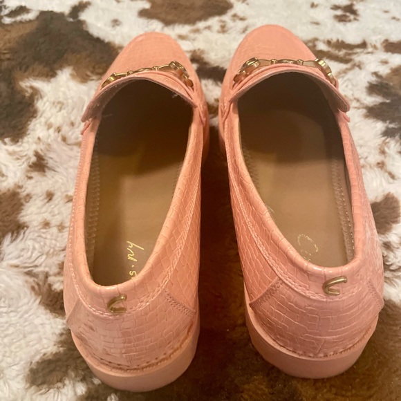 Sam Edelman Vegan Leather Lug Sole Deana Loafer, Malibu Peach, 11, Like New - Picture 10 of 16